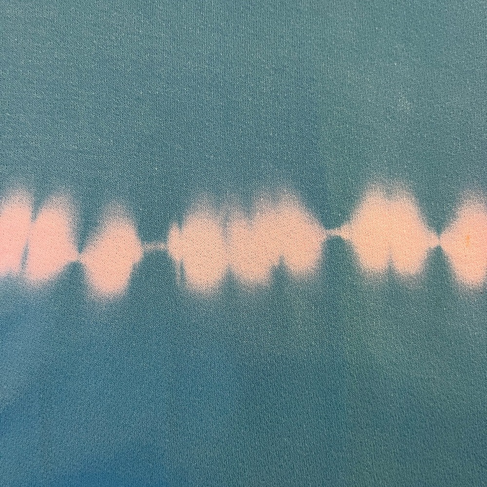 Lane Bryant Turquoise Tie-Dye Scoop Neck Swing Top - Picture 7 of 11